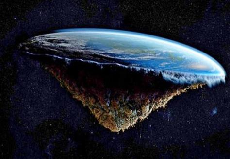 Concepção do planeta Terra, de acordo com os terraplanistas.