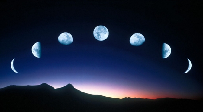 Como ocorre o fenômeno de formação das fases da lua?