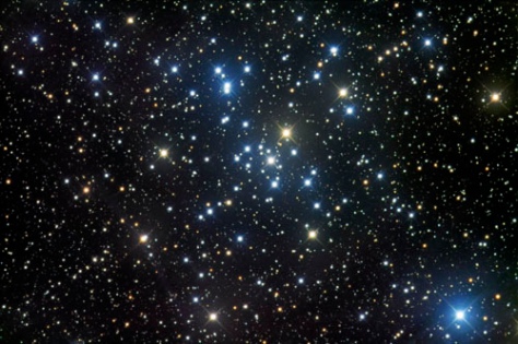 M41, also known as NGC 2287, is a bright open star cluster located in the constellation Canis Major