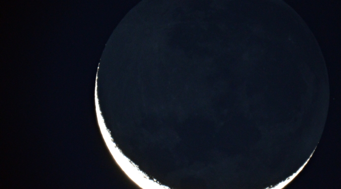 Lua Cinérea ou Earthshine Lunar